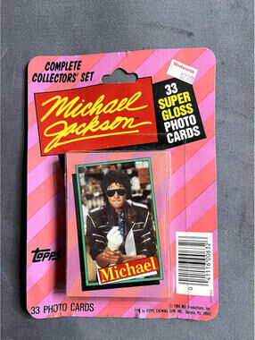 Michael Jackson 33 Topps Collector's Cards - 1984 - NEW / NIB